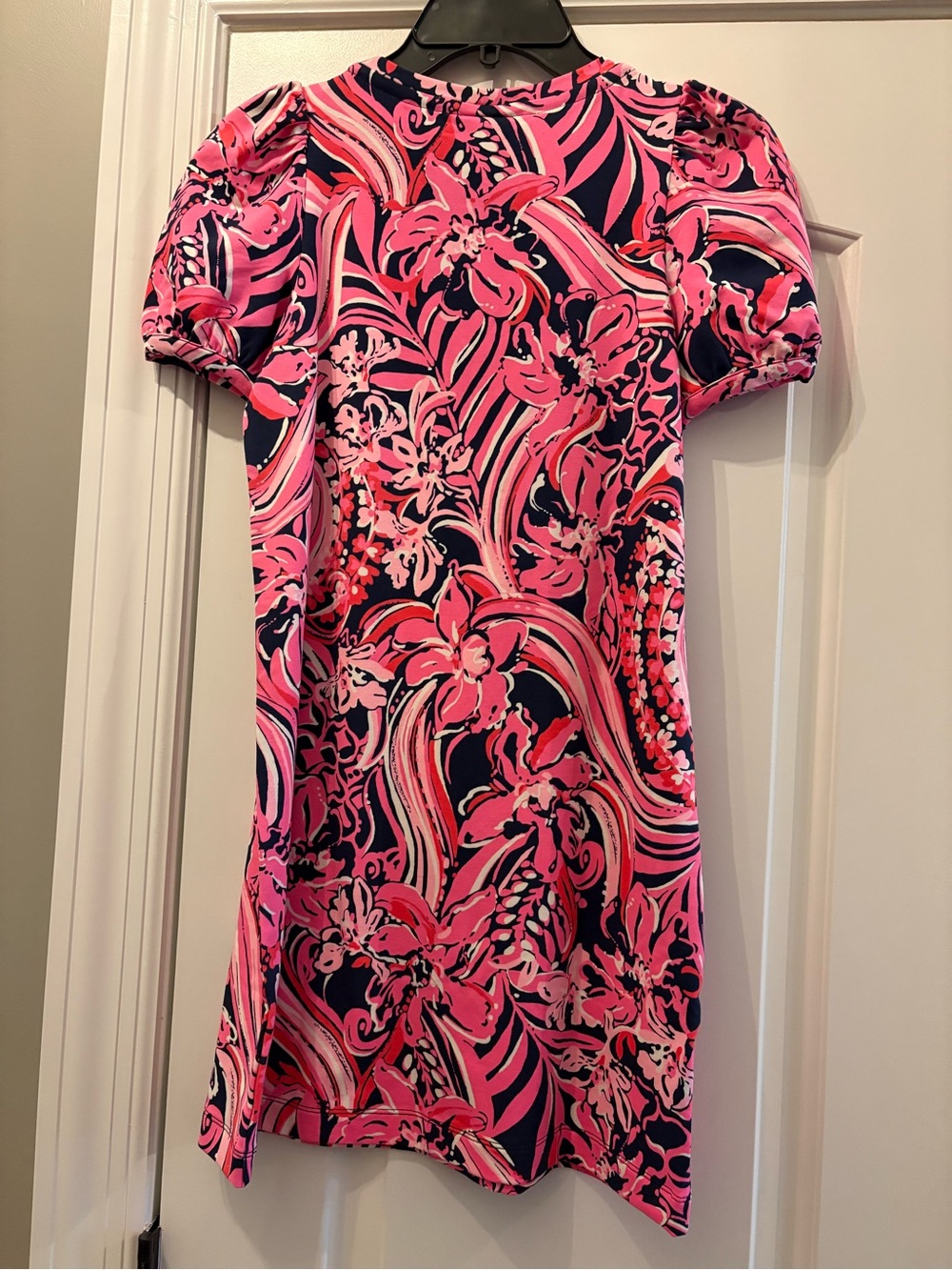 Lilly Pulitzer Pink and Navy Floral Mini Dress